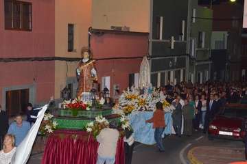 Misa y procesión religiosa en el El Calero de Telde (Foto Francisco Javier Santana)